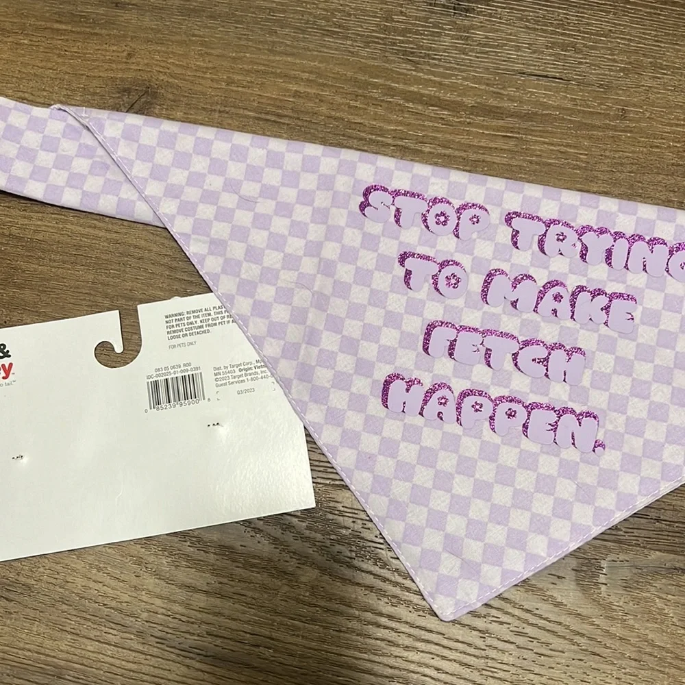 Target Boots and Barkley Handmade Dog Bandana